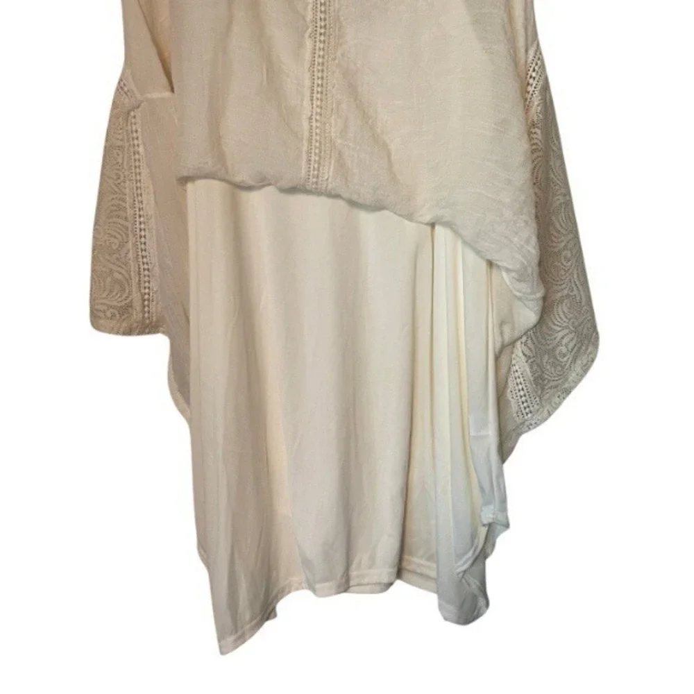j gee white Lacy boho summer festival dress Size Medium - Picture 9 of 9